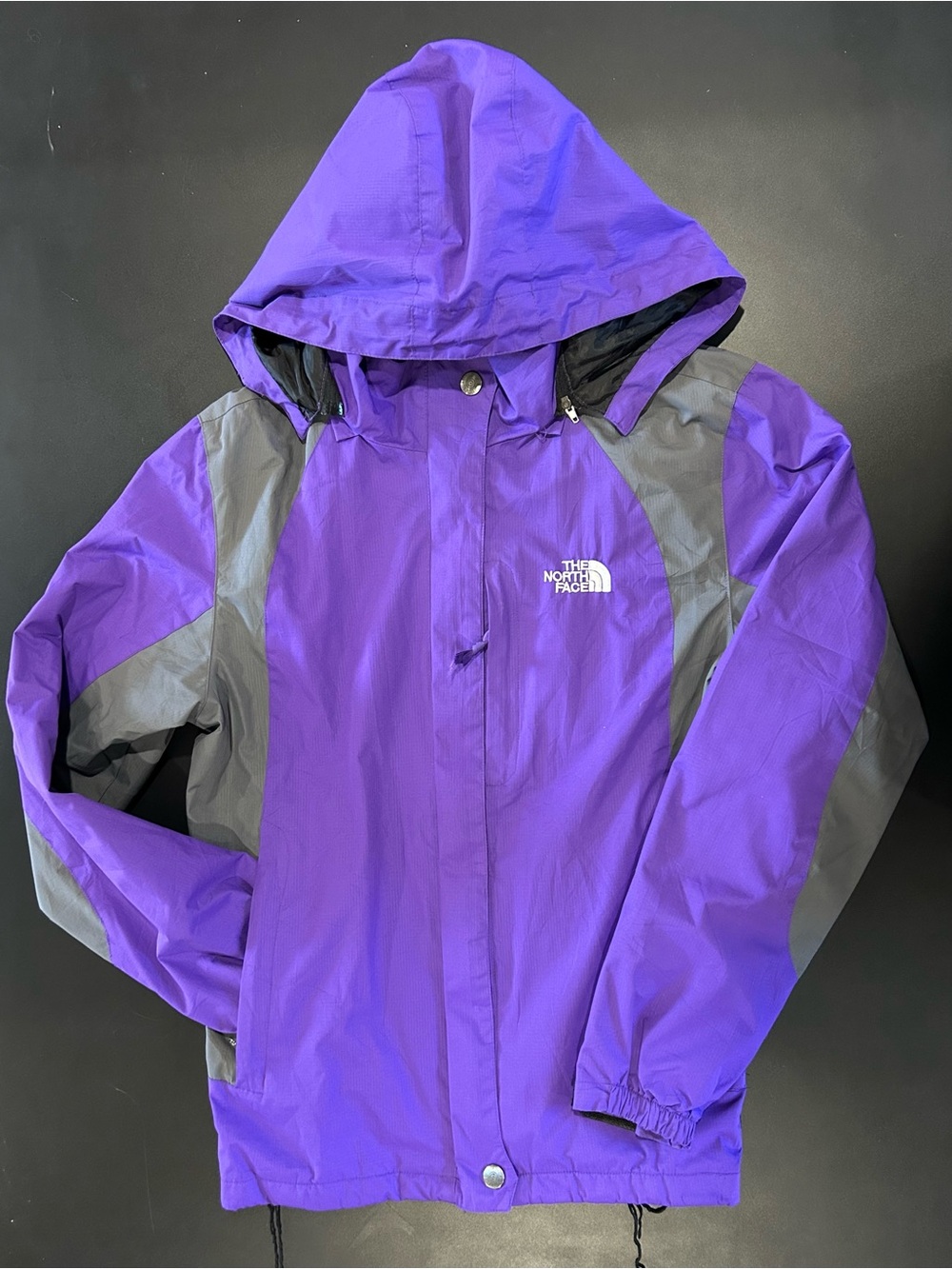 The North Face Purple and Black Hooded Shell Jacket